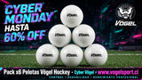 Pack x6 Pelota de Hockey VOGEL  Pogo White